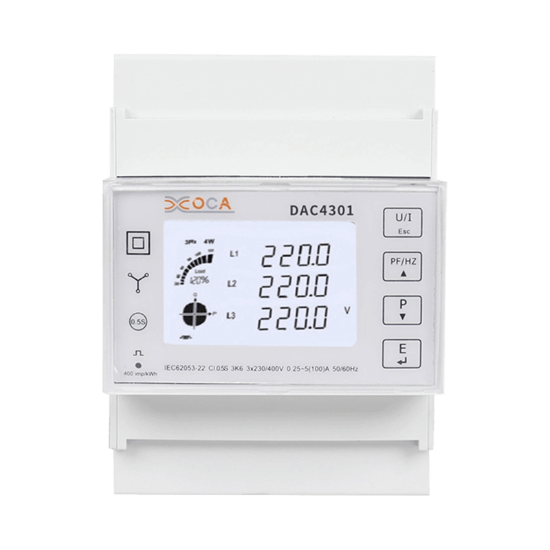 Dac4301 DIN Rel AC Pelbagai Tarif Modbus Meter Tenaga Elektrik