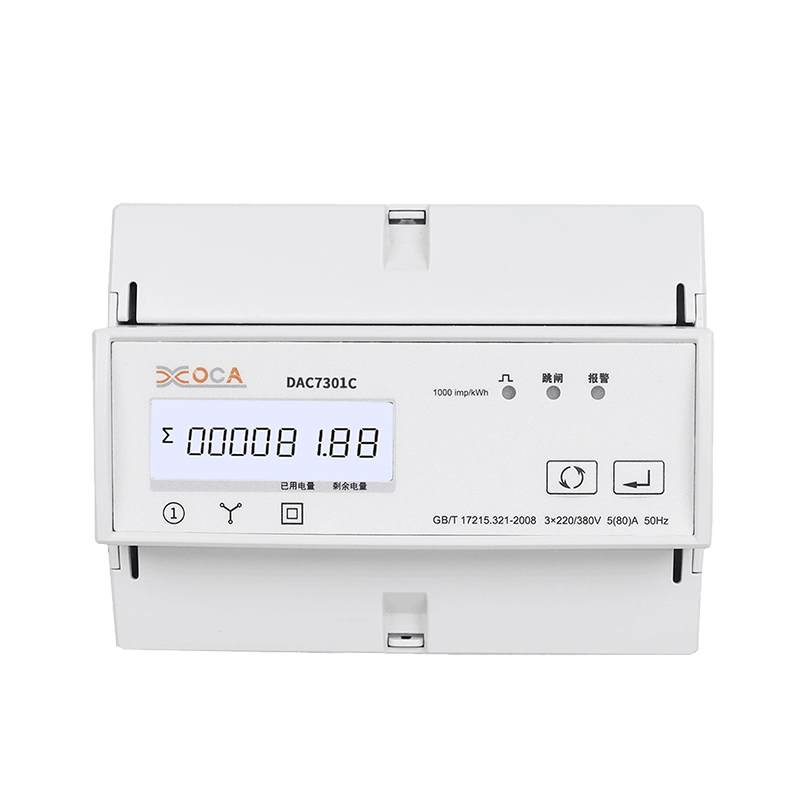 Dac7301c DIN Rel AC Tiga Fasa Modbus Tarif Meter Tenaga Wayarles Elektrik