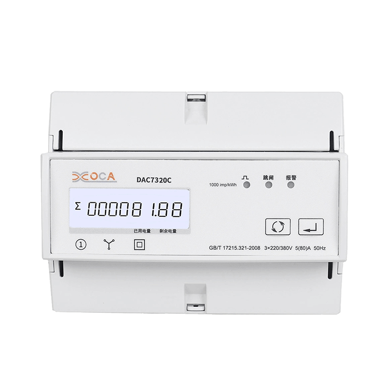 Dac7320c DIN Rail WiFi dengan Relay Electric Energy Meter