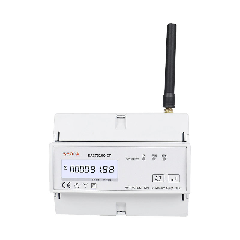 Dac7321c-CT DIN Rail AC WiFi dengan Transformer Tuya Electronic Energy Meter