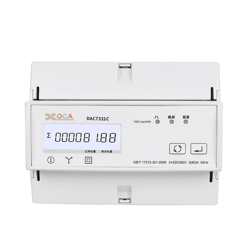 Dac7321c DIN Rail WiFi Prabayar Meter Tenaga Elektrik