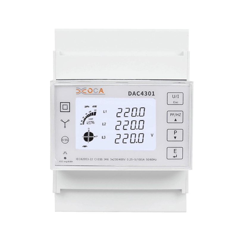 Dac4301 Meter Kuasa Elektrik Modbus Rel DIN Prabayar