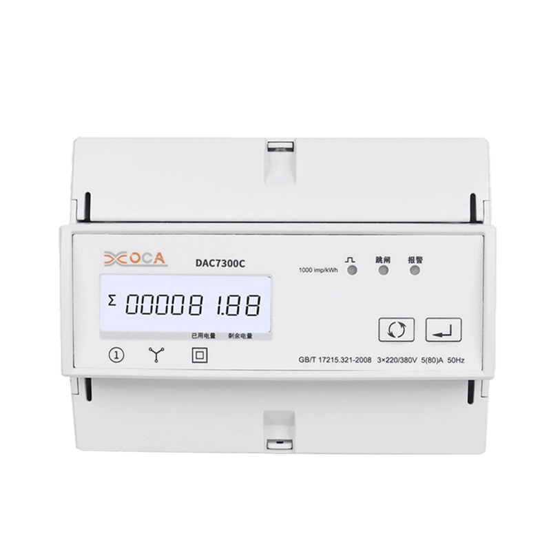 DAC7300C DIN Rel Tiga Fasa Modbus AC Relay Meter Kuasa Elektrik