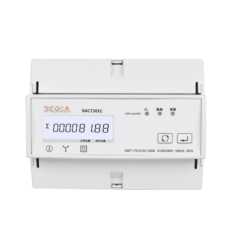 Dac7301C DIN Rel AC Meter Tenaga Elektrik Modbus Tiga Fasa