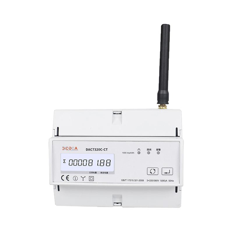 Dac7320c-CT DIN Rail Wireless dengan CT Power Meter