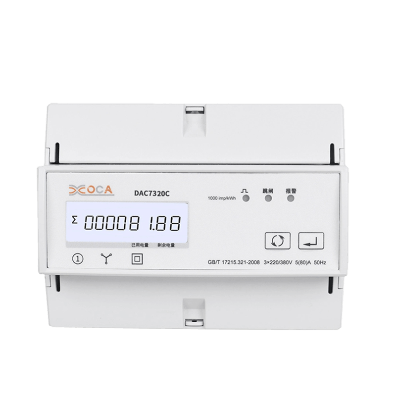 Dac7320C DIN Rail WiFi dengan Relay Electric Power Meter