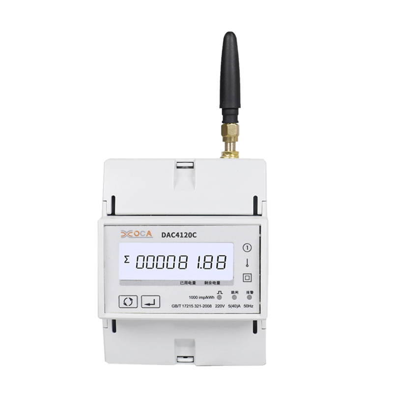 Dac4120c DIN Rel Fasa Tunggal AC Modbus Meter Tenaga Pelbagai Fungsi Pintar