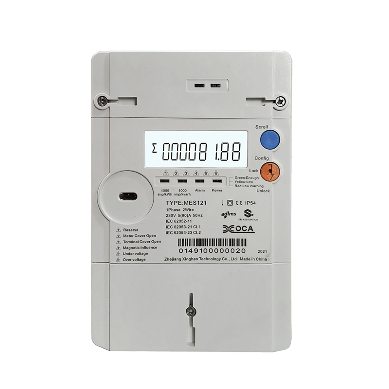 Mes121 Prabayar Sts Satu Fasa Tenaga Meter Multimeter