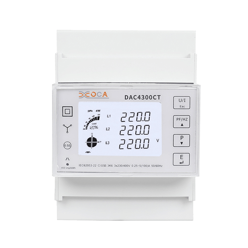 Dac4300CT DIN Rel Tiga Fasa Empat Wayar Digital Prabayar WiFi Meter Tenaga Pintar