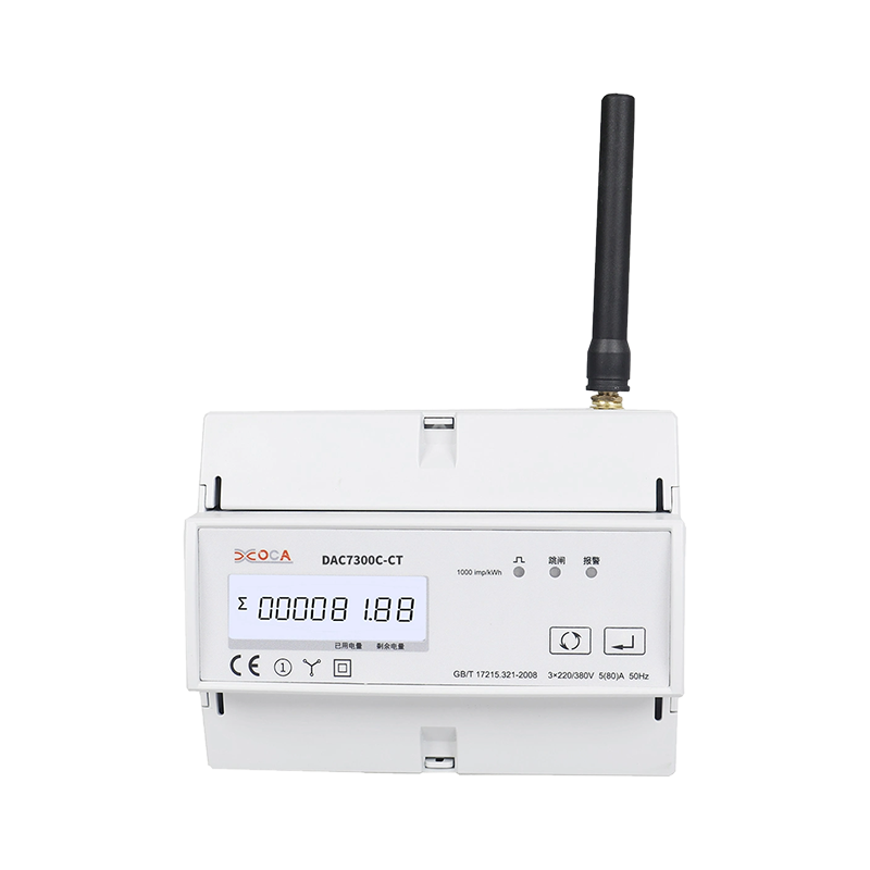 DAC7300C-CT DIN Rel Tiga Fasa Modbus Smart Remote Electric Tenaga Meter