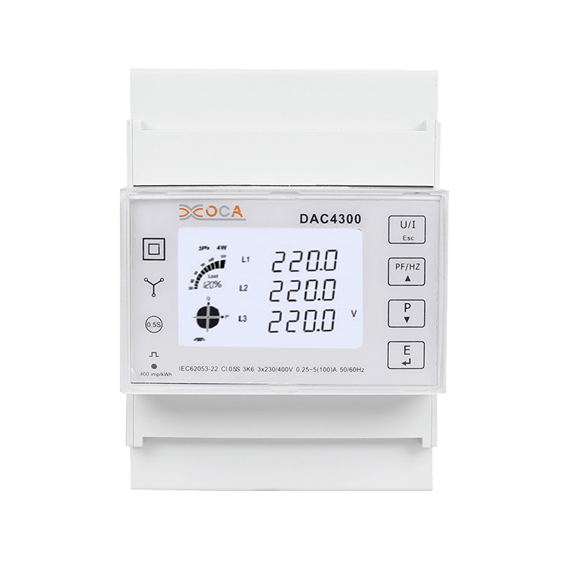 Dac4300 DIN Rel LCD Tiga Fasa dengan Meter Tenaga Transformer