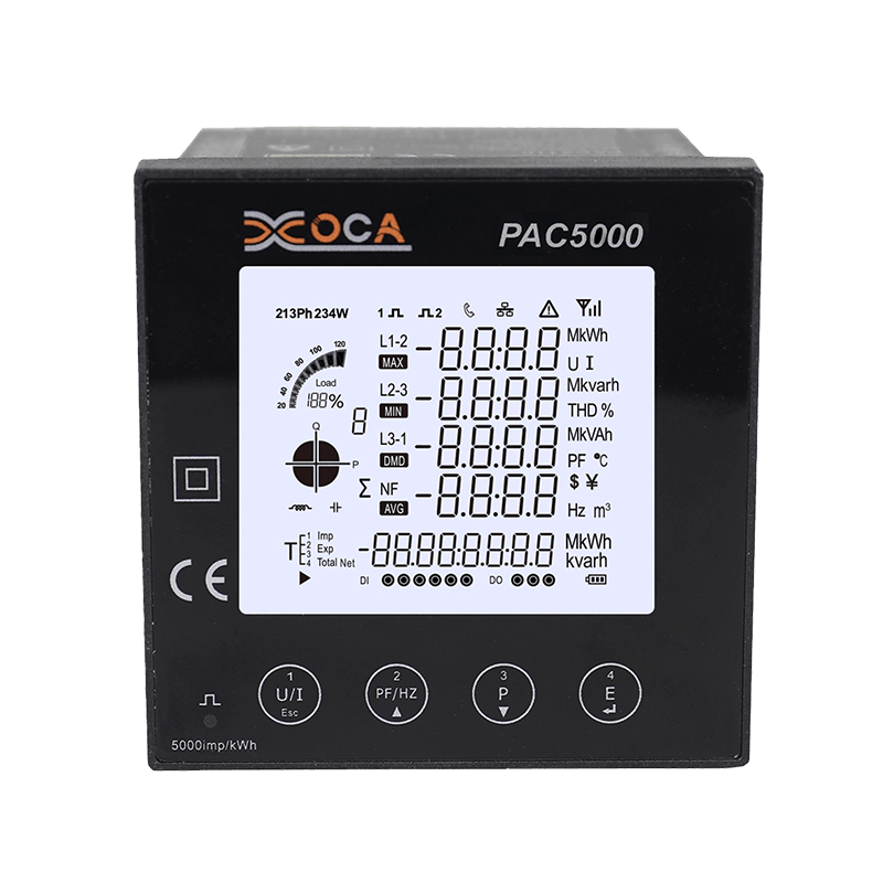 Panel Paparan LCD Besar PAC5000 Meter Tenaga Wayarles Digital Meter Pintar