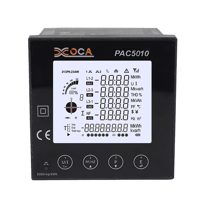 PAC5010 LCD Besar WiFi Smart Power Meter Meter Tenaga Elektrik Penganalisis Elektrik