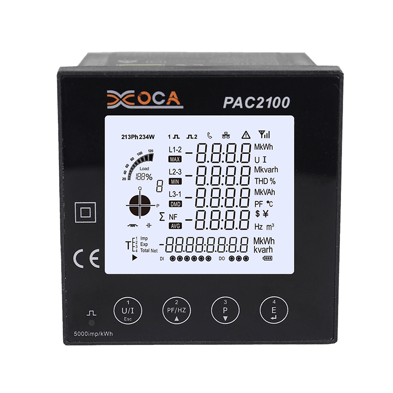 Meter Tenaga Pintar Digital LCD Besar PAC2100