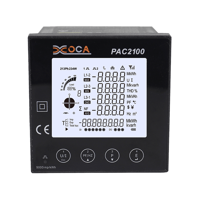 PAC2100 LCD Besar Digital Smart Power Meter Meter Tenaga