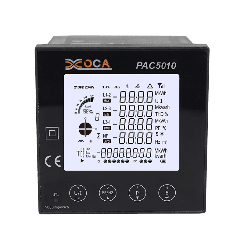 PAC5000 Smart Modbus WiFi Panel Elektrik Meter Kuasa Meter Tenaga