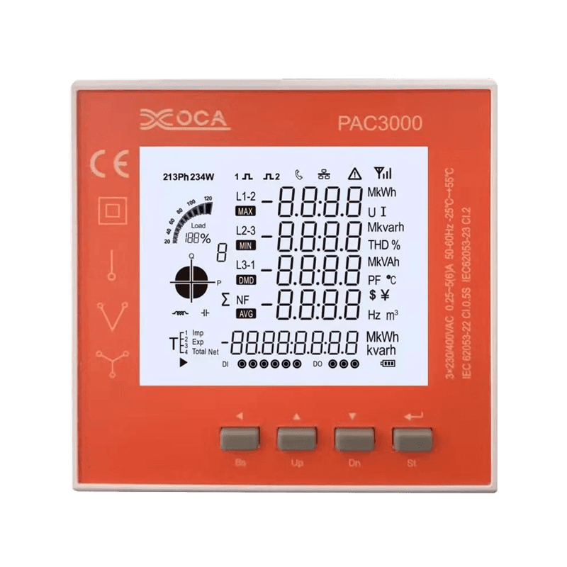 Meter Kuasa Panel Pintar LCD PAC3000